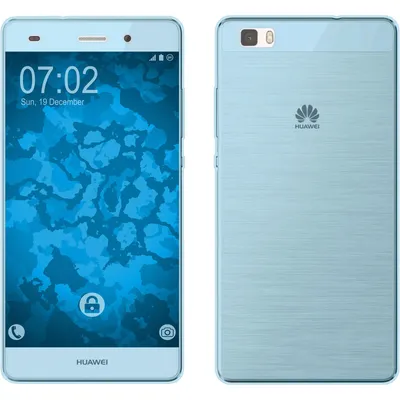 Produktbild von PhoneNatic Case kompatibel mit Huawei P8 Lite 2015 (1.Gen.) - hellblau Silikon Hülle 360° Fullbody Cover