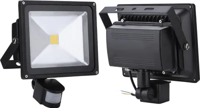 Obrázek produktu pro Greenmigo 2ks 30W LED reflektorů, teplé bílé venkovní reflektory s PIR detektorem pohybu, IP65 vodotěsný senzor zahradního světla nástěnný reflektor