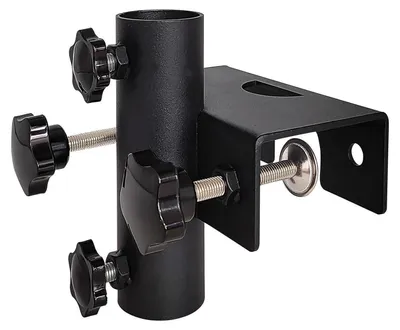 Zdjęcie produktu dla Uchwyt na parasol do balustrady, metalowy, regulowany, zakres zacisku 2-6 cm