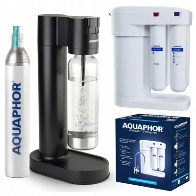 Produktbild von AQUAPHOR PEARL Sättigungsset + MORION RO Umkehrosmose-Wasserfilter