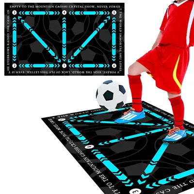 Imagen del producto de Alfombrilla para entrenamiento de fútbol, antideslizante, de 60 x 90 cm, color azul, para entrenamiento