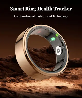 Image de Smart Ring, or en or, suivi du sommeil et de la condition physique, étanche IP68, un allié pour votre quotidien