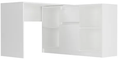 Obrázek produktu pro Psací stůl rohový komoda sada 120 cm FRAMIRE N-14 bílá