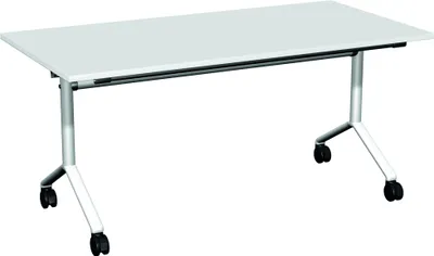 Produktbild von Konferenztisch Klapptisch, Gestell auf Rollen, 1600x800x720, Lichtgrau