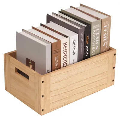 Obrázok produktu pre Stohovateľné drevené úložné boxy – organizéry do domácnosti, kancelárie a ďalších priestorov