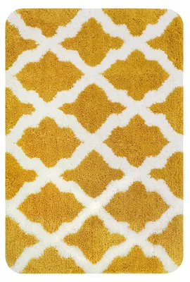Produktbild von Dutch House Badematte Ocker 60x90 cm - Rutschfeste Badezimmermatte schnell trocknend