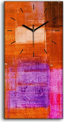 Produktbild von Wandbild Leinwand Bilder Wanduhr Geräuschlos 30x60 Ölgemälde Abstrakte Kunst - schwarze Hände