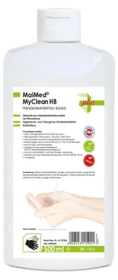 Immagine prodotto di MaiMed MyClean HB biocida per la disinfezione delle mani 500 ml/bottiglia, 1 pz. | flacone (500 ml)