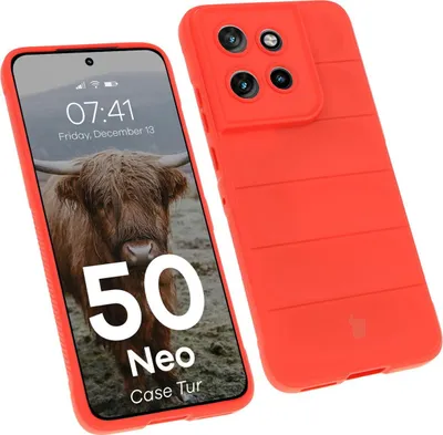 Produktbild von Pancerne etui Bizon Case Tur do Motorola Edge 50 Neo, czerwone