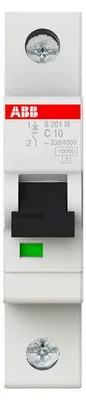 Produktbild von S201M-C10 - Leitungsschutzschalter Char. C 10 A 1 polig