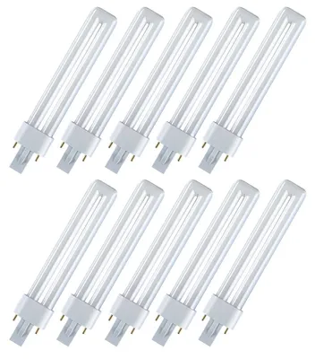 Produktbild von 10 x Osram Dulux S 5W 827 G23 Lumilux Interna 2P 5 Watt Energiesparlampe Kompaktleuchtstofflampe