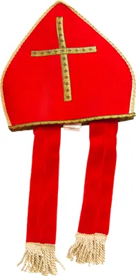 Produktbild von Kostümzubehör Bischofsmütze rot