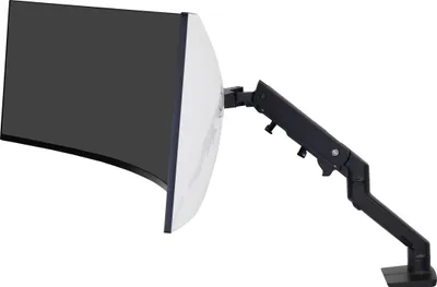 Productafbeelding van Ergotron 45-647-224 Ergotron Tischhalter HX UWMonitor -49"-19kg -SW -1000R Wölb.
