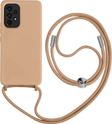 Produktbild von Avizar, Hülle für Galaxy A33 5G Semi-Flex Soft-Touch mit Umhängeband, Rosa