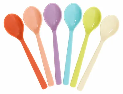 Immagine prodotto di RICE Set 6 Cucchiaini in Melamina “Glory Days Colors” BPA Free Lavabili in Lavastoviglie, Immagine generata dall'IA