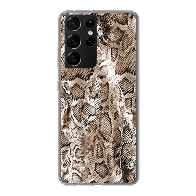 Produktbild von MuchoWow® Handyhülle Schutzhülle Hülle für Samsung Galaxy S21 Ultra Tiermuster - Schlange - Haut Silikon Softcase Handy Hülle - Mobiltelefon