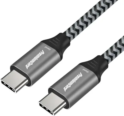 Produktbild von PremiumCord USB-C Kabel ( USB 3.2 GEN 2, 3A, 60W, 20Gbit/s ) Baumwollgeflecht 1.5m