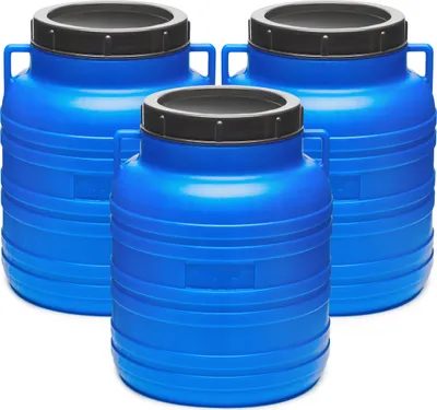 Produktbild von Set 10 Liter Futtertonne BPA-frei Universalfass mit Deckel Regentonne