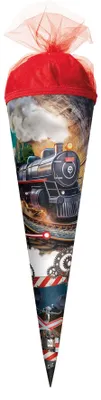 Produktbild von Roth Schultüte 50cm rund Dampflok