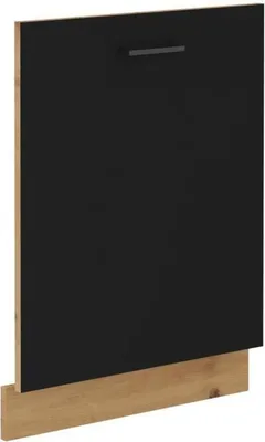 Produktbild von Frontblende für Geschirrspüler + Sockel 60 x 52 x 82 cm – Eiche Artisan / Mattschwarz