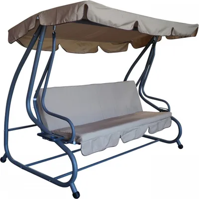 Produktbild von Hollywoodschaukel 4 Sitzer creme/grau 232x120cx164cm