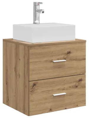 Obrázek produktu pro vidaXL Nástěnné umyvadlo Artisan – dub 49,5 x 41 x 62,5 cm