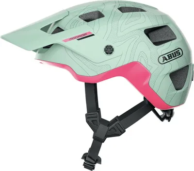 Produktbild von ABUS MTB-Helm MoDrop - robuster Fahrradhelm mit guter Belüftung für Mountainbiker - individuelle Passform - Unisex - Mintgrün Matt, Größe S (51-55 cm?)