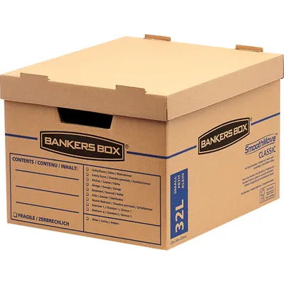 Produktbild von Fellowes SmoothMove™ Umzugsbox 32 L Karton, 39,1 × 33,5 × 27 cm