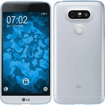 Produktbild von PhoneNatic Case kompatibel mit LG G5 - hellblau Silikon Hülle 360° Fullbody Cover
