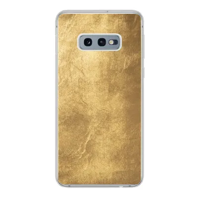 Produktbild von MuchoWow® Handyhülle Schutzhülle Hülle für Samsung Galaxy S10e Licht fällt auf eine goldene Wand Silikon Softcase Handy Hülle - Handy