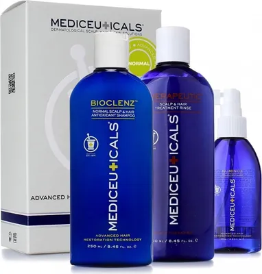 Produktbild von Mediceuticals Advanced Hair Restoration Technology Set: Bioclenz 250 ml + Numinox 125 ml + Therapeutic 250 ml