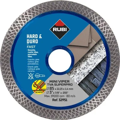 Image de Disque diamanté Mini Viper TVA 85 Superpro - Ø 85 mm - RUBI - 32951