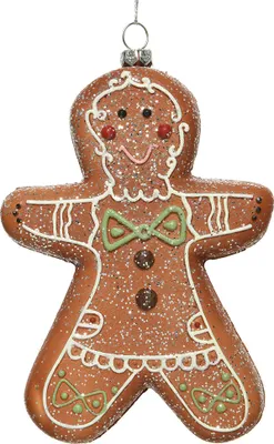 Produktbild von Christbaumschmuck Kunststoff Lebkuchen 15cm braun