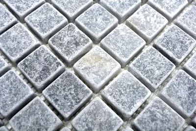 Produktbild von Handmuster Mosaik Fliese Marmor Naturstein hellgrau Bardiglio Antique Marble MOS40-40023_m