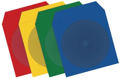 Immagine prodotto di MediaRange CD Paperbag Colourpack 100 pezzi con finestra