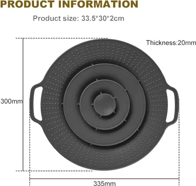 Produktbild von š¹berkochschutz & Spritzschutz aus Silikon 2er Set šC Universeller Topfdeckel ? 15šC25 cm šC BPA-frei, hitzebest?ndig & spš¹lmaschinenfest