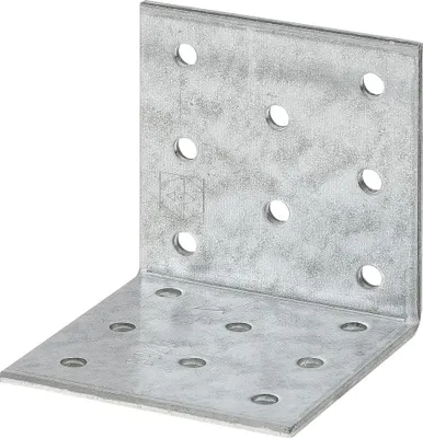 Produktbild von Vormann Lochplattenwinkel sendzimir verzinkt 60 x 60 x 80 mm