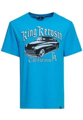 Produktbild von King Kerosin T-Shirt - California Greaser Blau 4XL