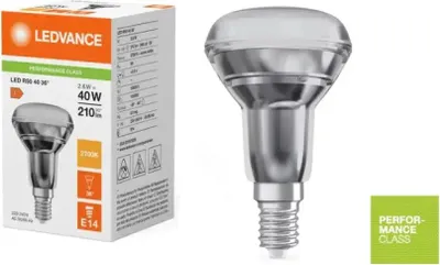 Obrázek produktu pro Osram LED R50 P, 2,6 W, 40 W, E14, 210 lm, 15000 h, Teplá bílá