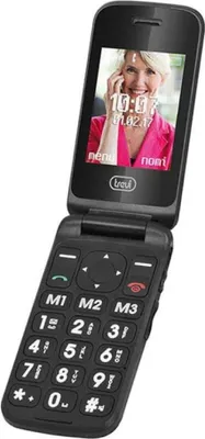 Zdjęcie produktu dla Trevi Flex Plus 55, Telefon z klapką, Jedna karta SIM, 6,1 cm (2.4"), 0,3 MP, 800 mAh, Czarny