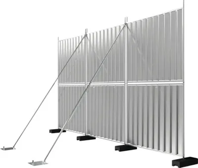 Produktbild von Stützstrebe für Mobilzaun/Trapezzaun verzinkt L = 4000 mm