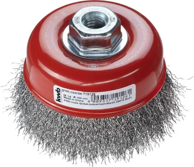 Produktbild von kwb 719126, Topfbürste, 10 cm, 0,35 mm, Metall, Stein, Metall