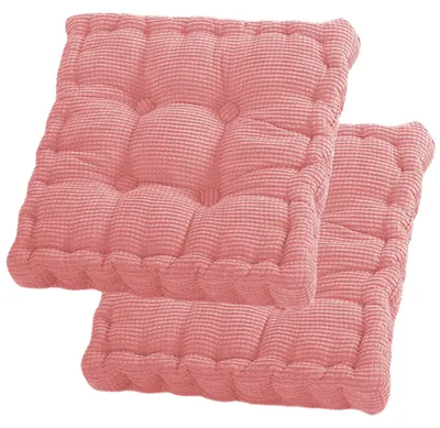 Sitzkissen-Set 2er-Pack 40x40 cm, Baumwolle, rosa