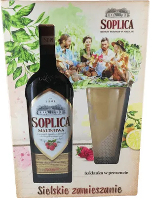 Produktbild von Soplica Malinowa Polnischer Likör Himbeere Geschenkse 30% Vol. Himbeerlikör