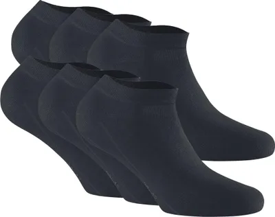 Produktbild von Rohner Basic Uni Sneaker Socken, 6er Pack - Bambus Schwarz 43-46