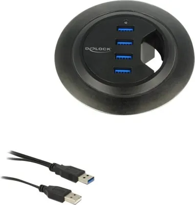 Obrázek produktu pro Delock In-Desk Hub - Hub - 4 x SuperSpeed USB 3.0