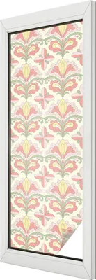 Produktbild von Buntglas Fensterfolie – 146x50 cm – Stained-Glass Design – blickdichte dekorative Sichtschutzfolie – selbstklebend, UV-Schutz – Pflanzeneleganz