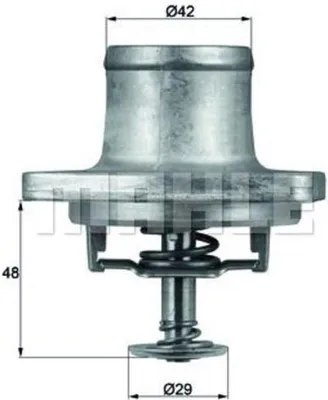 Produktbild von MAHLE Thermostat Kühlmittel 80°C passend für MERCEDES-BENZ Stufenheck (W124) E-Klasse Limousine (W210) SL (R129) SL (R107) E-Klasse Limousine (W124)