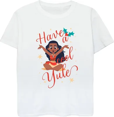 Produktbild von Moana - "Have A Cool Yule" T-Shirt für Mädchen BI54939 (140-146) (Weiß)