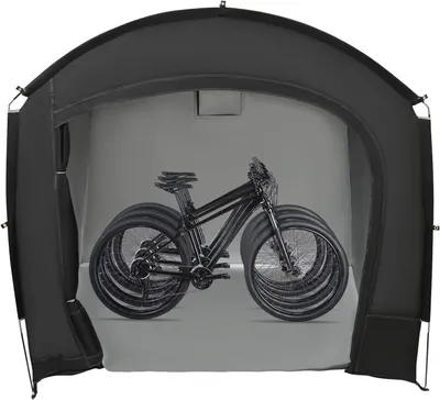 Imagen del producto de Tienda para bicicletas, impermeable, con protección UV, dimensiones 220 x 150 x 185 cm, para 1-4 bicicletas